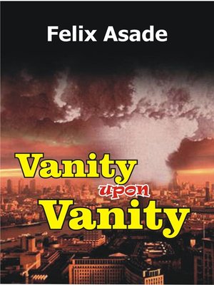 cover image of Vanity Upon Vanity